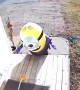 Wind Helps Minion Get on the Move