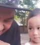 Dad Surprises Daughter While Opening a Milk