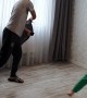 Blindfolded Pillow Fight Between Brothers