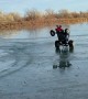Riding a Go-Cart with Studded Tires on Ice