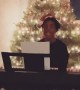 Christmas Tree Interrupts Kid's Virtual Performance for School