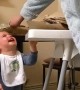 Baby Delighted by Recycling
