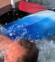 Amateur Kayaker Gets His Jeans Wet
