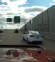 Impatient Car Swerves Through Traffic