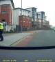 Biking Policeman Takes a Tumble Chasing Criminal