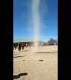 Tall Dust Devil Entertains Crowd