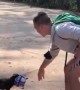 Dude Helps Puppy Who Was Too Deep in Snack Bag