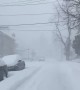 Insane winter snow blizzard on Staten Island