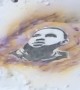 Amazingly realistic painting of LeBron James on the snow