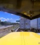 Car Cuts Off Semi Truck