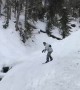 Freezing Finale to Snowboarding Trick Attempt
