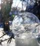 Polar Vortex Leads to Mesmerizing Freezing Bubbles