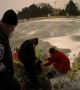 Southlake Police help rescue dog from frozen pond