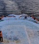 Practicing Hockey on Swedish Icebreaker Ship