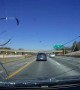 Flying Sheet of Ice Shatters Windshield on Interstate