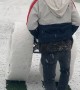 Snowstorm While Golfing Equals Large Snow Wheels