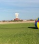 Skydiver Slams Into Giant Beach Ball