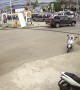 Truck Slowly Rolls out of Parking Space