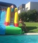 Inflatable Slide Tips to the Side