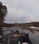 Boat Crashes on a Bank