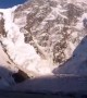 Avalanche on Khan Tengri Mountain