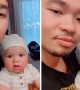 Adorable baby is definitely daddy\'s girl for life