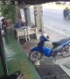 Truck Rolls Under Awning in Thailand