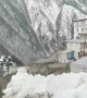 Avalanche in Narrow Valley Village
