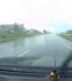 Speeding Truck Hydroplanes across Highway