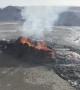 Newest Fissure of Fagradalsfjall Eruption in Iceland