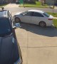 Father Narrowly Escapes Out of Control Car in Driveway