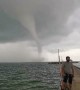 Large Waterspout at Sutthi Ao Cho Pier