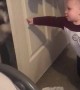 Dog Gives Baby Push with Door