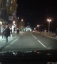 Roadside Scuffle Gets Close to Car