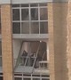 Window Frame Falls From Eighth Floor