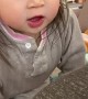 Little Girl Reacts to Baby Brother's Kick in Mom's Tummy