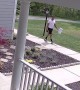 Amazon Driver Hopscotches During Delivery