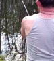 Fisherman Falls for Fake Bite Trick