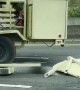 Military Hummer Jackknifes on Highway