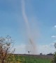 Dust Devil Dances Across Freshly Raked Paddock