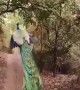 The vibrance of a peacock in flight.