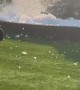 Huge Blower Disperses Huge Pile of Soap Suds
