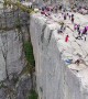 Drone Captures Beautiful Footage of Hikers on Preikestolen