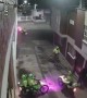 Police Officers Accost Cyclist in Alleyway