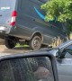 Runaway Van Rolls Off Road