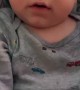 Parent Convinces Upset Baby to Smile Instead