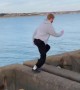 Daredevil runs with ease across unfinished bridge