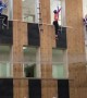 Russian Firefighters Compete in Ladder Climbing Competition