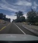 Car Drifts into Other Lane Causing a Roll Over