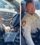Retiring Police Officer receives touching message from his son during final sign-off